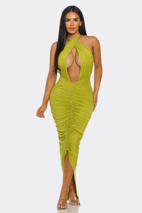 ROBE MAXI PLONGEANTE SIRENE DU DÉSERT