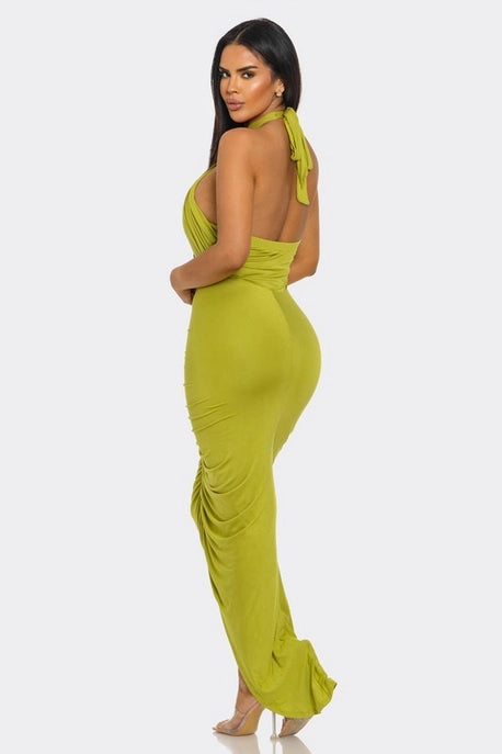 ROBE MAXI PLONGEANTE SIRENE DU DÉSERT