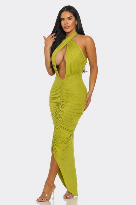 ROBE MAXI PLONGEANTE SIRENE DU DÉSERT