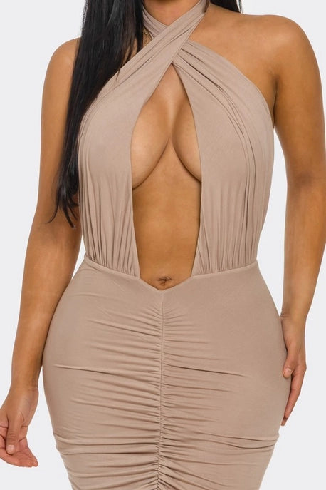 ROBE MAXI PLONGEANTE SIRENE DU DÉSERT