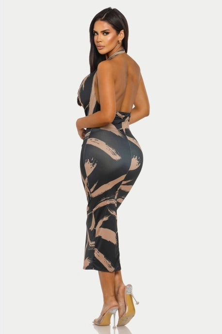 ROBE MIDI À LICOU FIERCE STROKE