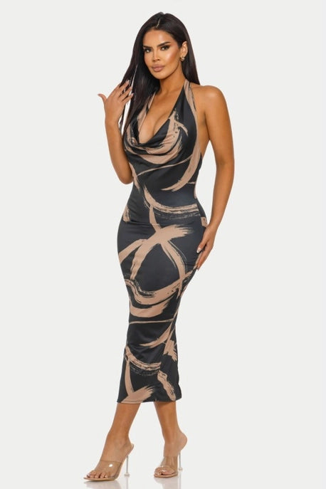 ROBE MIDI À LICOU FIERCE STROKE