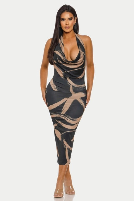 ROBE MIDI À LICOU FIERCE STROKE