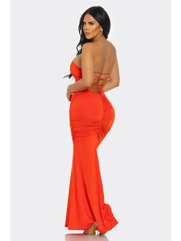 ROBE LONGUE DOS NU SIRENE CANICULE