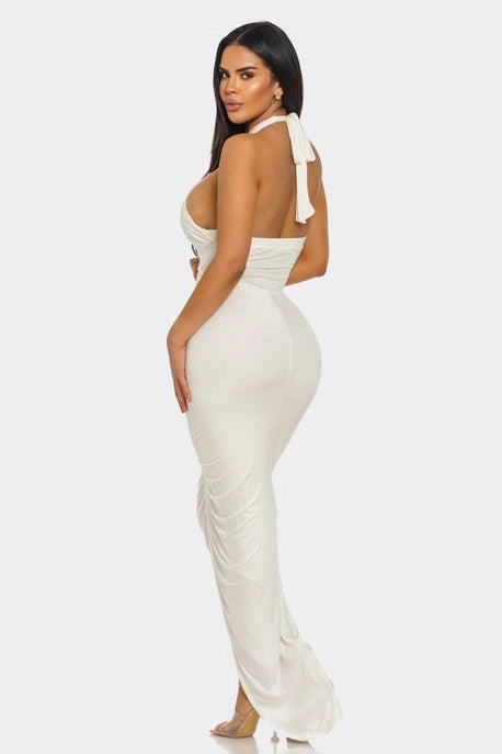 ROBE MAXI PLONGEANTE SIRENE DU DÉSERT