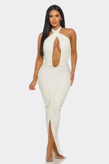 ROBE MAXI PLONGEANTE SIRENE DU DÉSERT