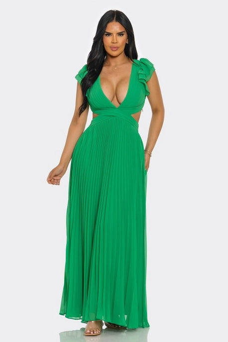 ROBE LONGUE PLISSÉE ENVY
