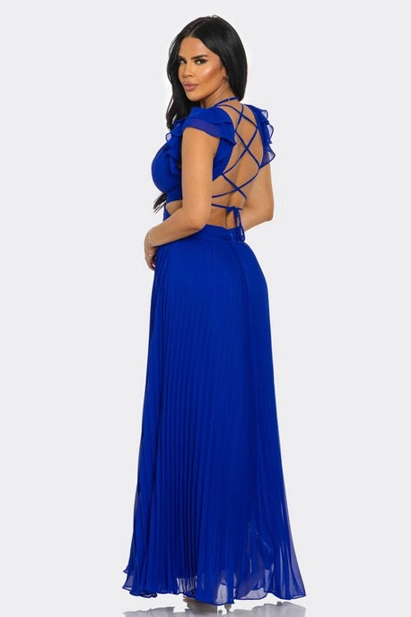 ROBE LONGUE PLISSÉE ENVY