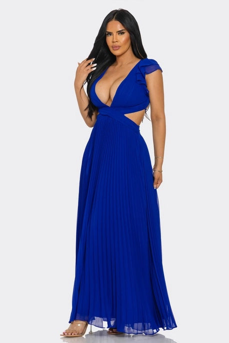 ROBE LONGUE PLISSÉE ENVY