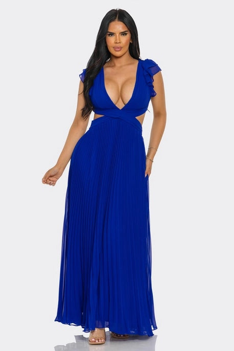 ROBE LONGUE PLISSÉE ENVY