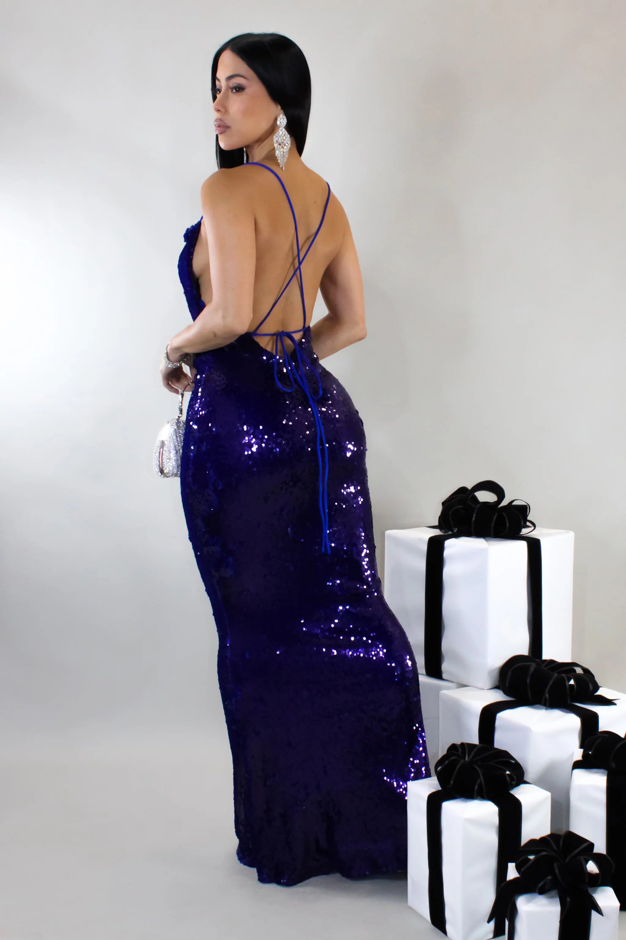 Robe longue Only For Tonight - Bleue