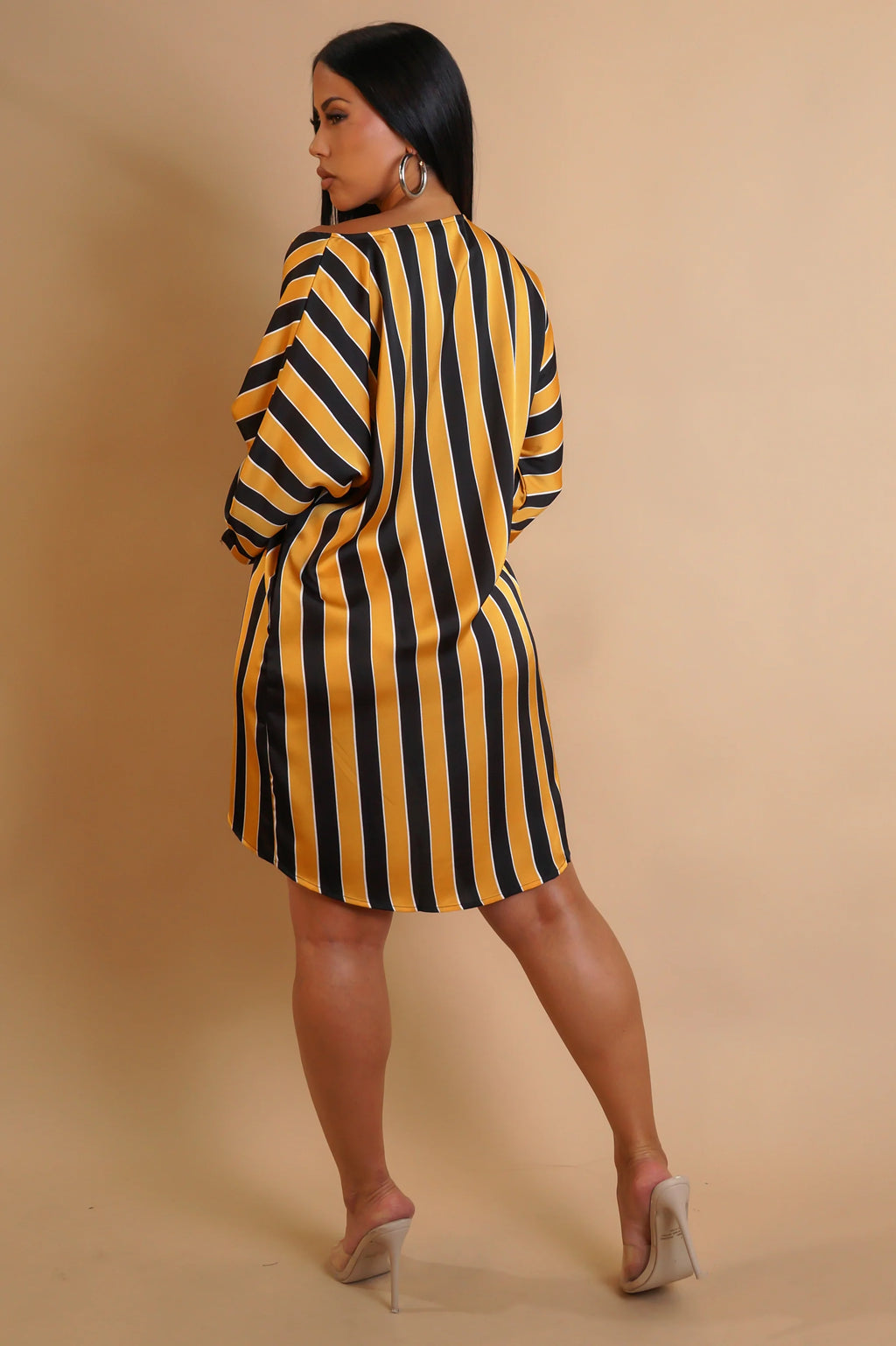 Mini-robe accrocheuse - Jaune