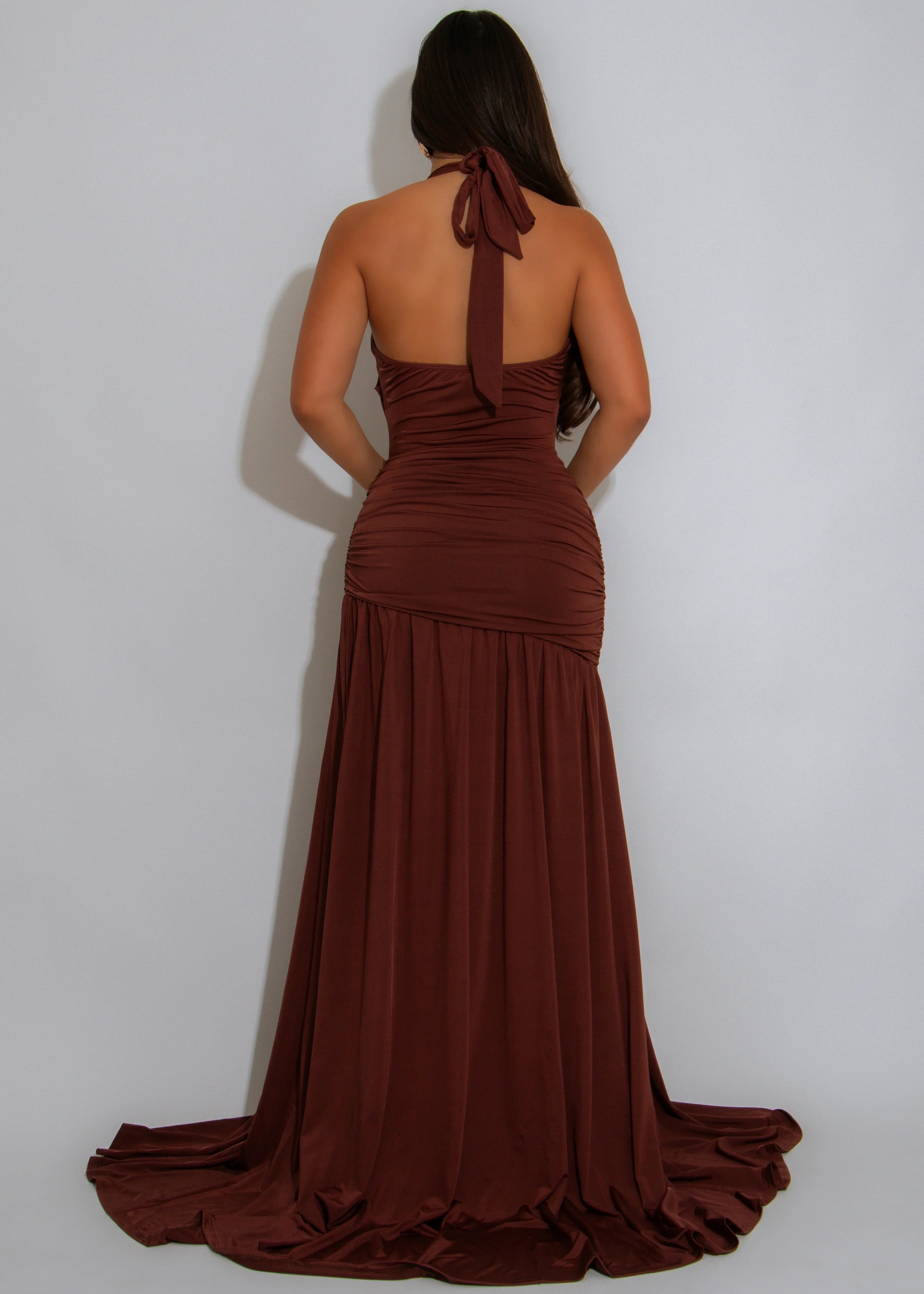 Robe longue What It Was - Marron