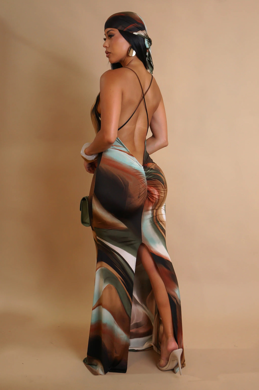Robe longue Made For Me - Marron