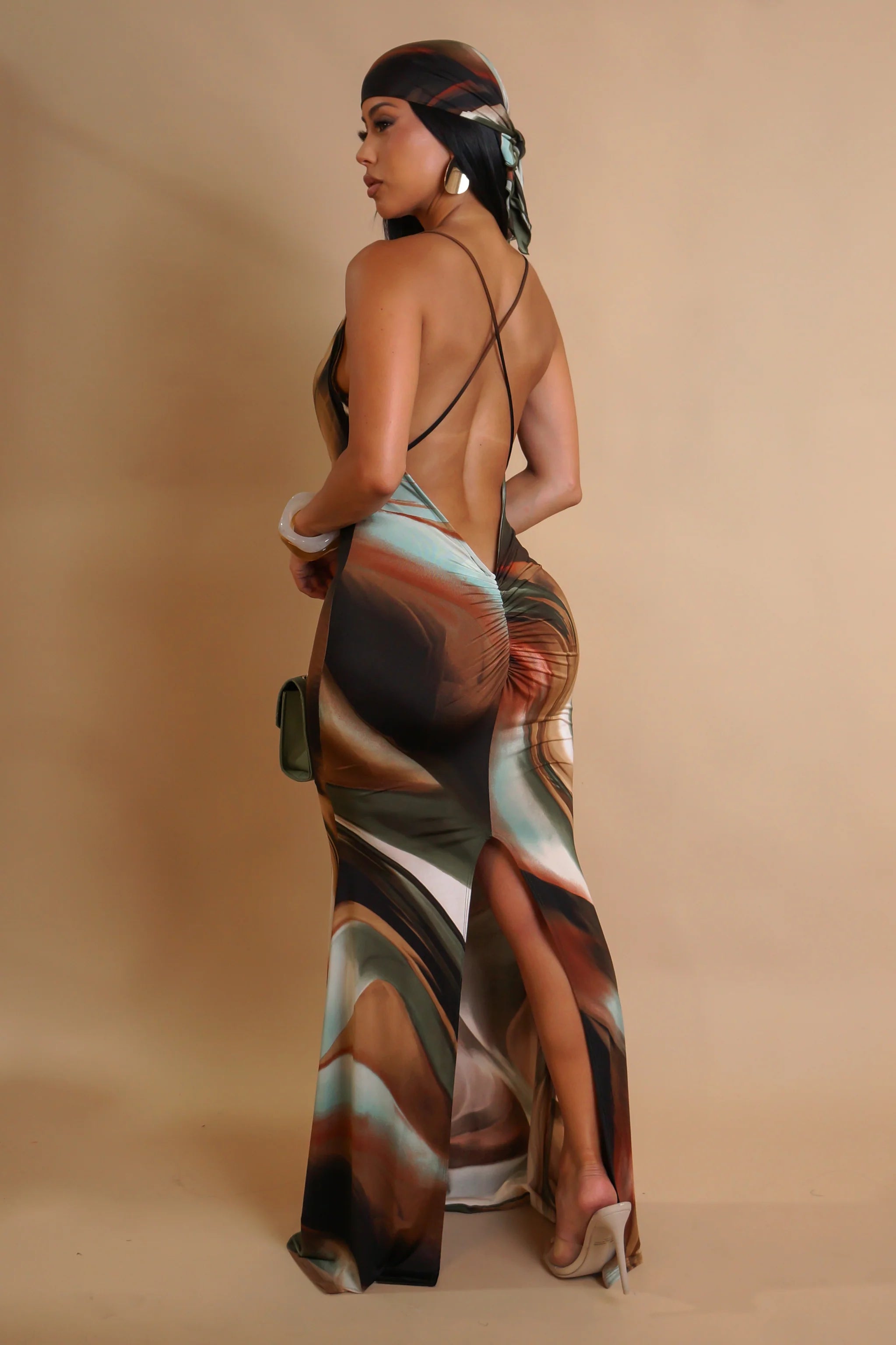 Robe longue Made For Me - Marron