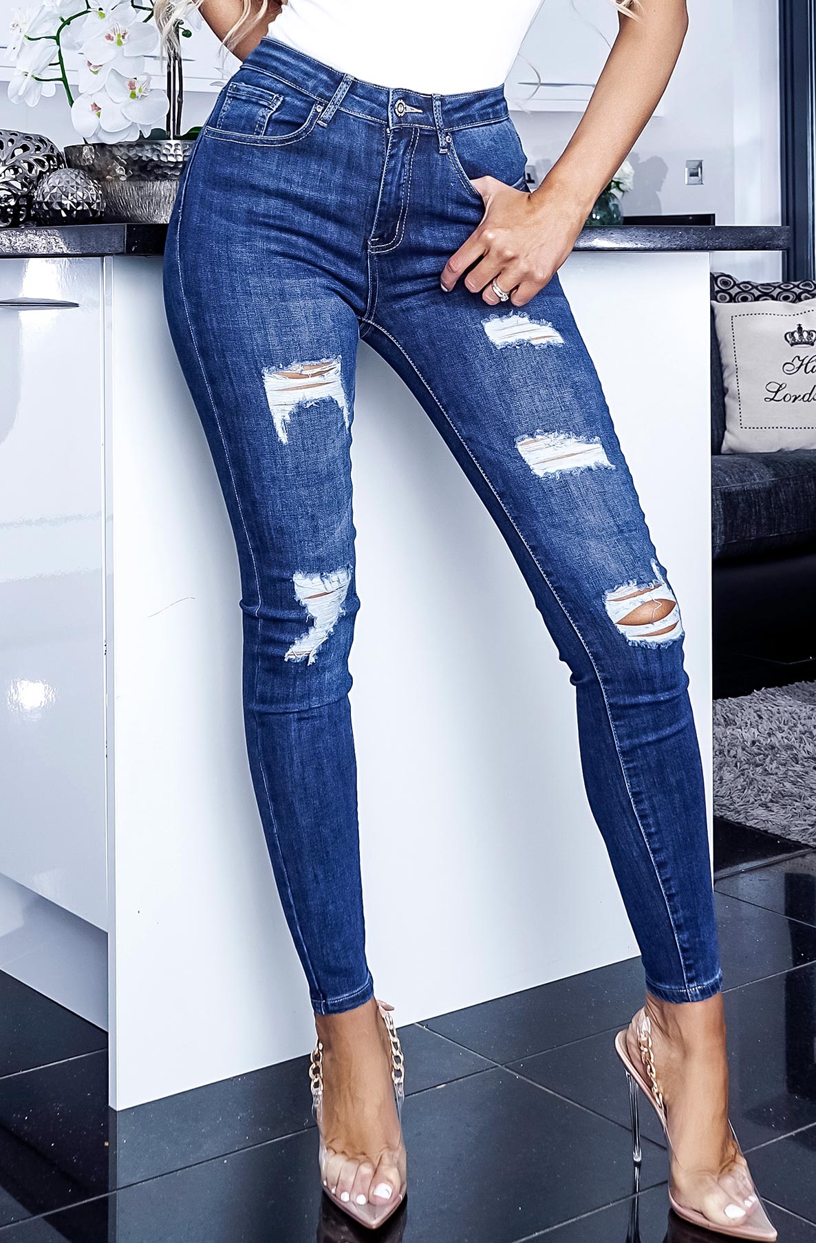 jean ONLMILA Skinny Fit combine une silhouette ajustée intemporelle