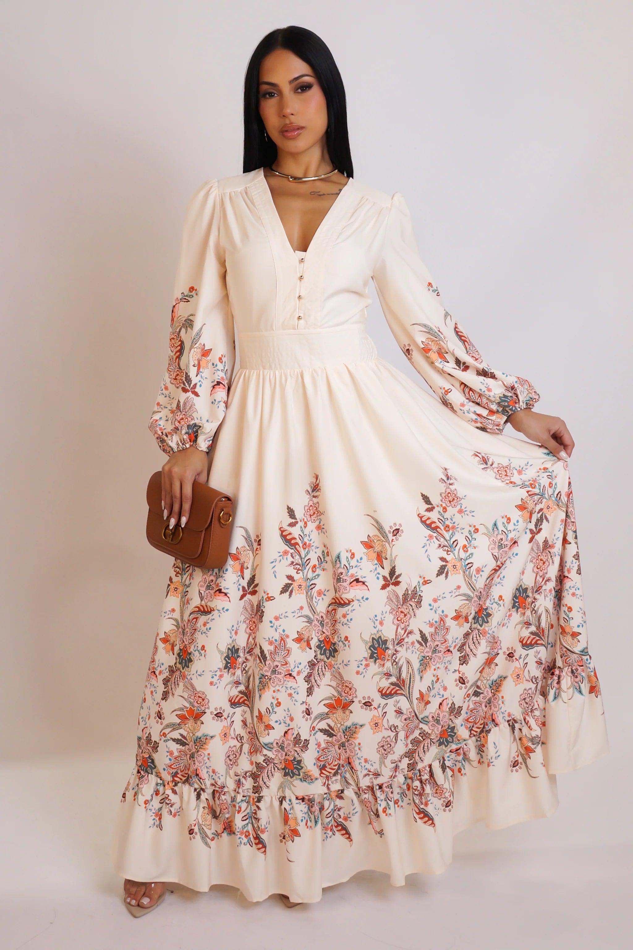 Robe longue My Way - Vert