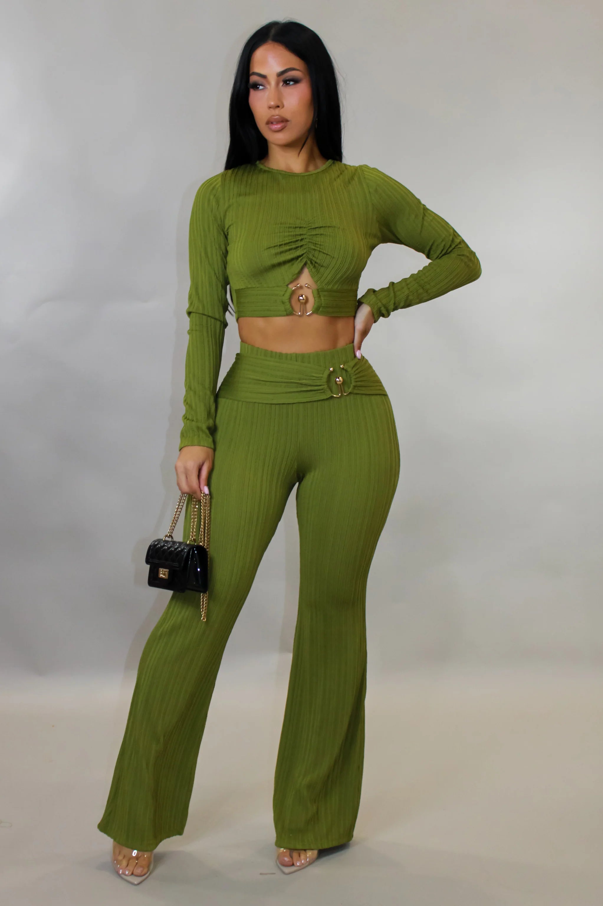 Ensemble pantalon invitation spéciale - Vert