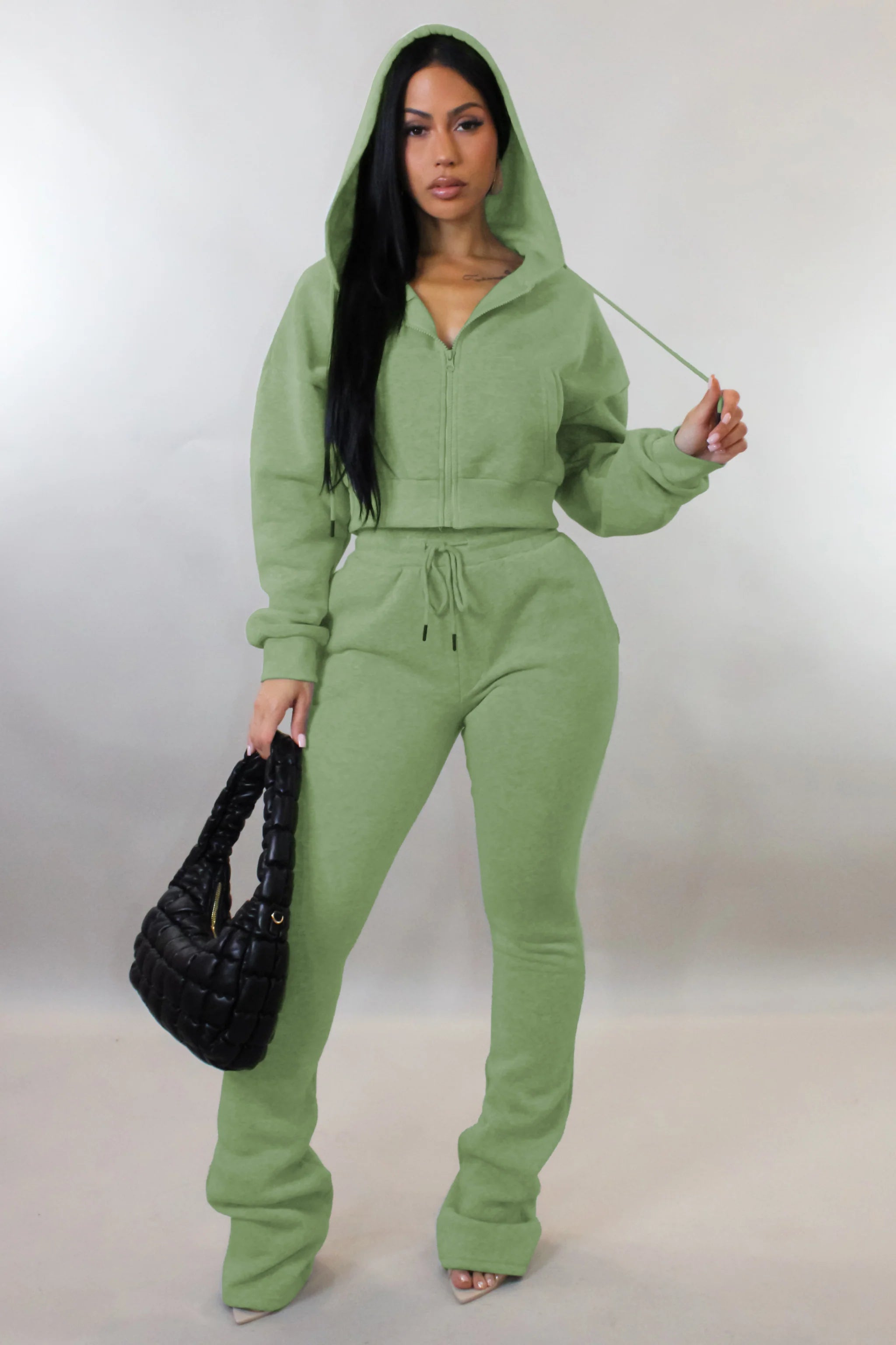 Ensemble de jogging Winter Nights - Vert