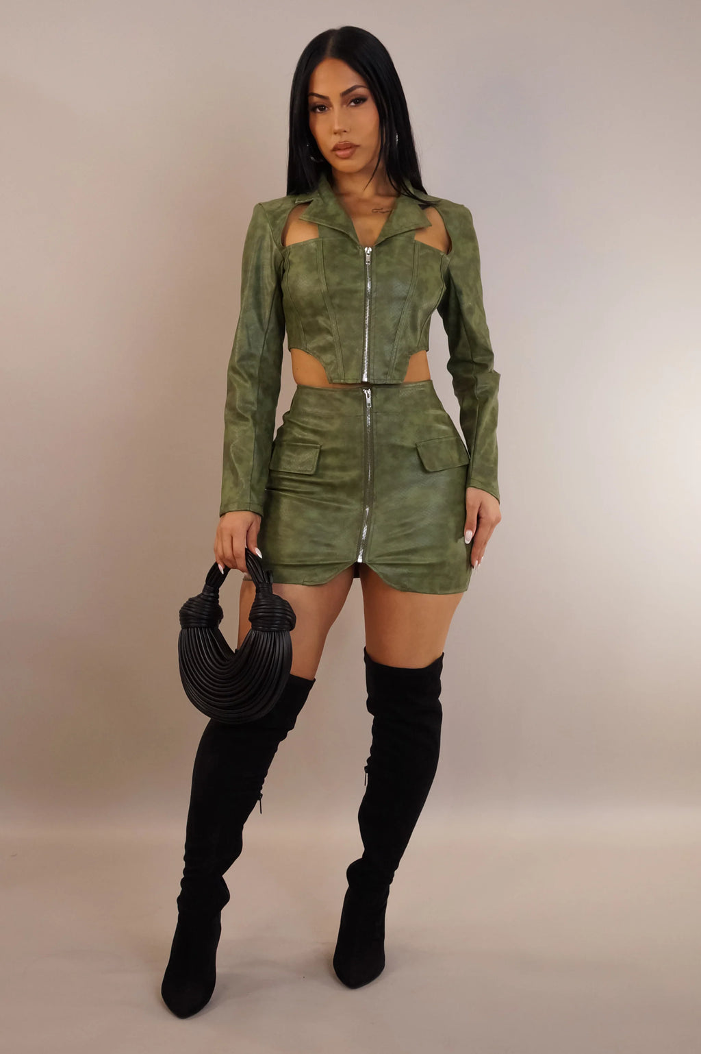 Ensemble jupe « I'm the Moment » - Noir