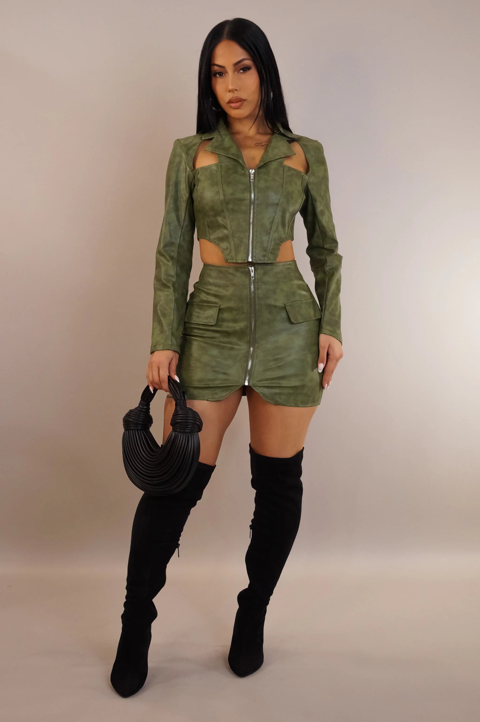 Ensemble jupe « I'm the Moment » - Noir