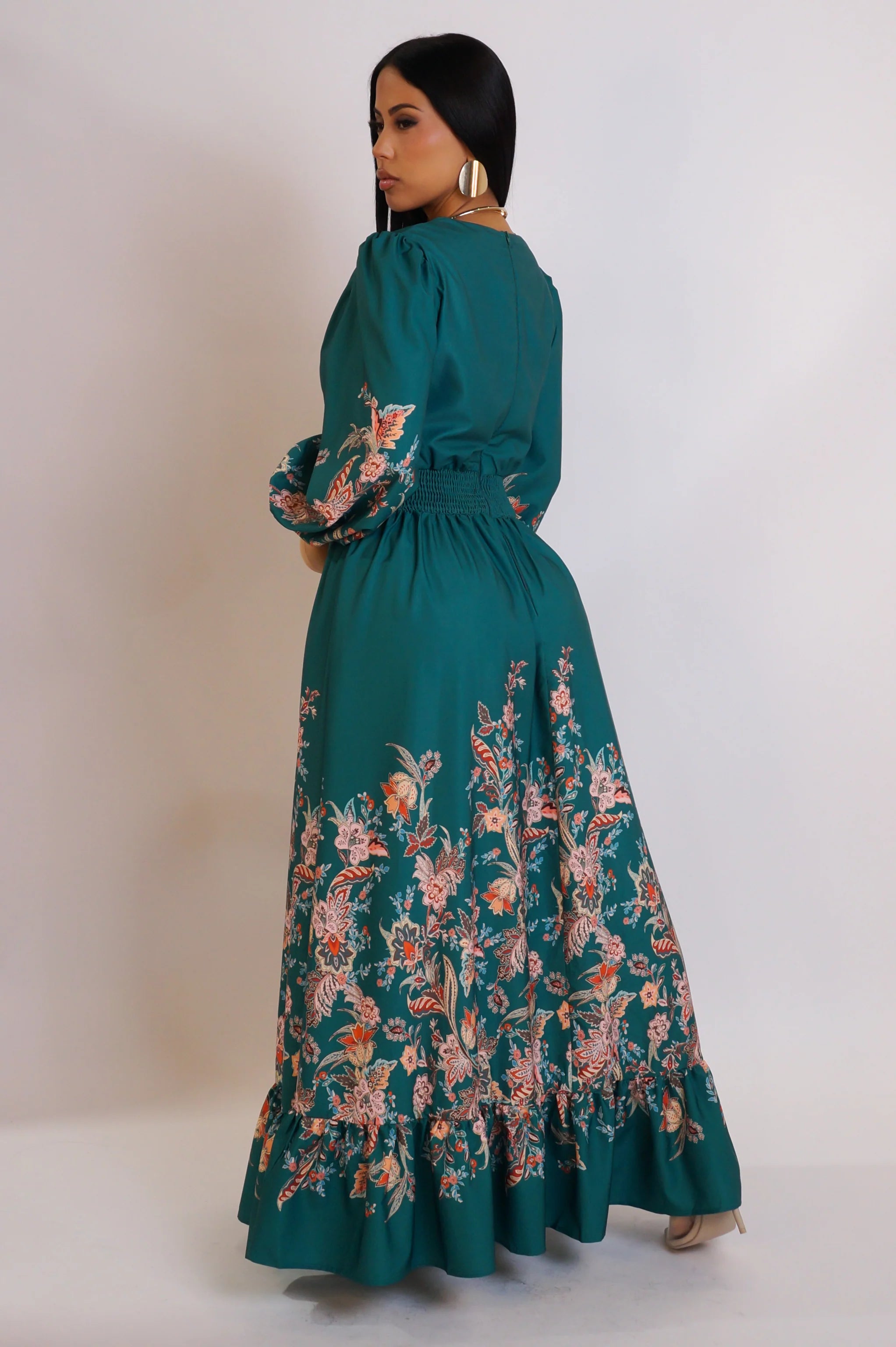 Robe longue My Way - Vert
