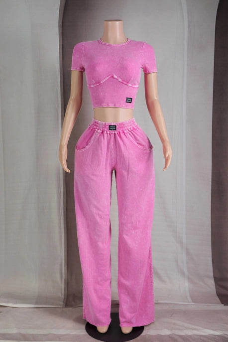 ENSEMBLE HAUT COURT CONTOUR LAVAGE MINÉRAL & PANTALON DE DÉTENTE