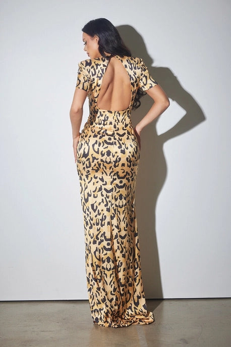 Robe en cotte de mailles Glam Cheetah
