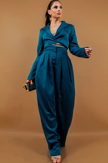 Pantalon taille haute doté d'un élastique assurant un confort