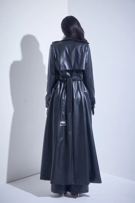Maxi Trenchcoat en PU