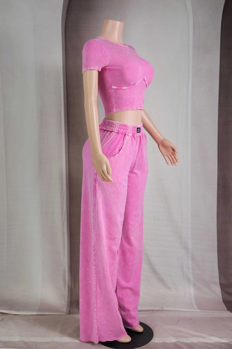 ENSEMBLE HAUT COURT CONTOUR LAVAGE MINÉRAL & PANTALON DE DÉTENTE