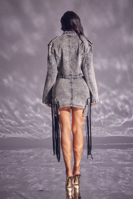 Veste courte en jean