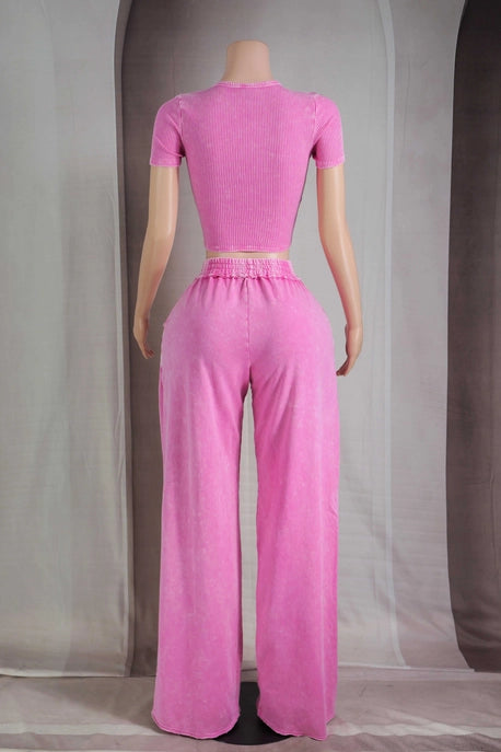 ENSEMBLE HAUT COURT CONTOUR LAVAGE MINÉRAL & PANTALON DE DÉTENTE