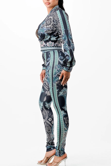 Set_Ensemble veste zippée avec leggings
