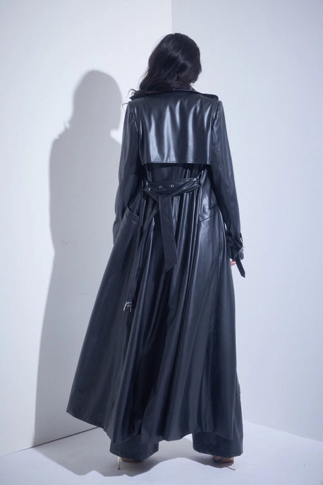 Maxi Trenchcoat en PU