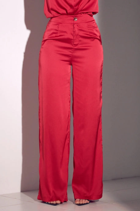 Ensemble haut et pantalon en satin