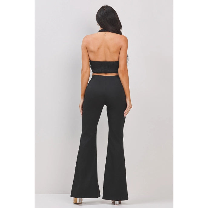 ENSEMBLE HAUT LICOU ET PANTALON FENDU À LACETS