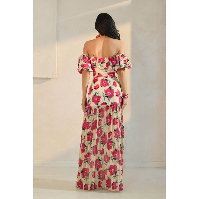 ENSEMBLE BUSTIER ET JUPE LONGUE